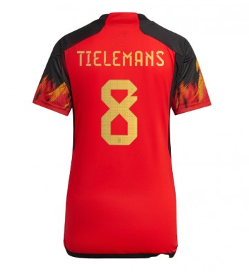 Belgien Youri Tielemans #8 Hemmatröja Dam VM 2022 Kortärmad
